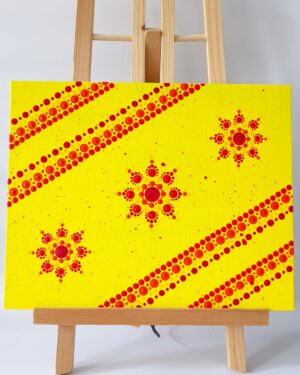 Schilderij groot - Zonnen