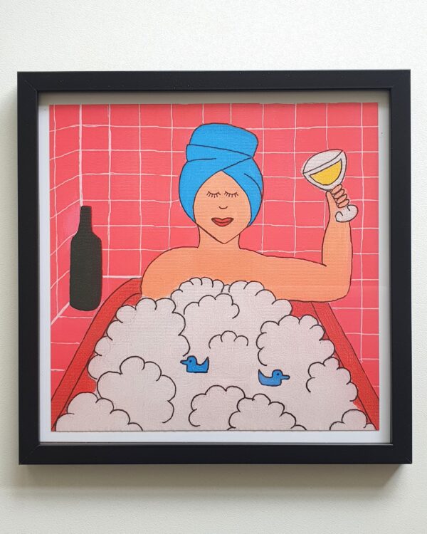 Fotolijst met Dikke Dame kunstprint 'De Genietster'
