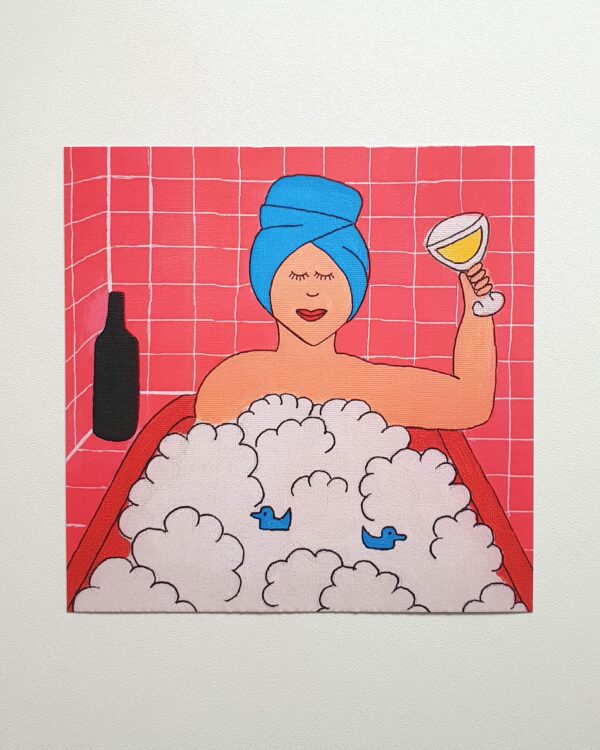 Fotolijst met Dikke Dame kunstprint 'De Genietster'